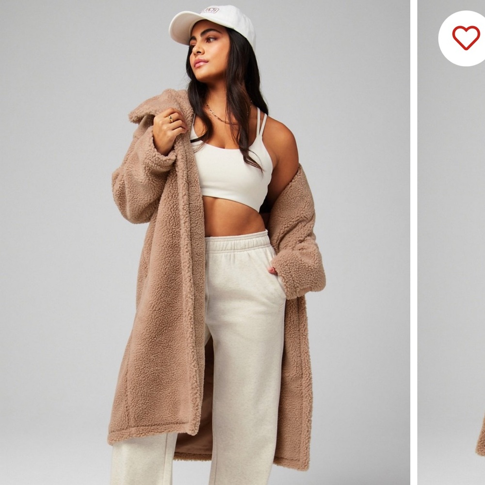 Teddy long coat - Fabletics Khloe Kardashian